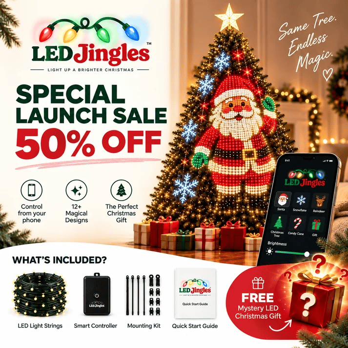🔥 SPECIAL OFFER | 🎄✨Christmas Led Jingles — Smart Animated Christmas Tree Lights