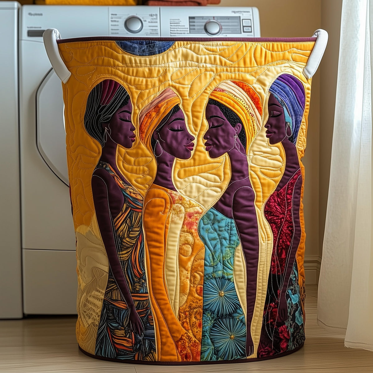 Divine Beauty Quilted Laundry Basket GFTOTP12049