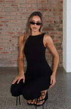 Problem Solved Capri Jumpsuit Black