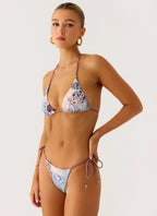 Mommae Bikini Bottoms - Aqua Blur
