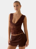 Sommers Lace Top - Chocolate