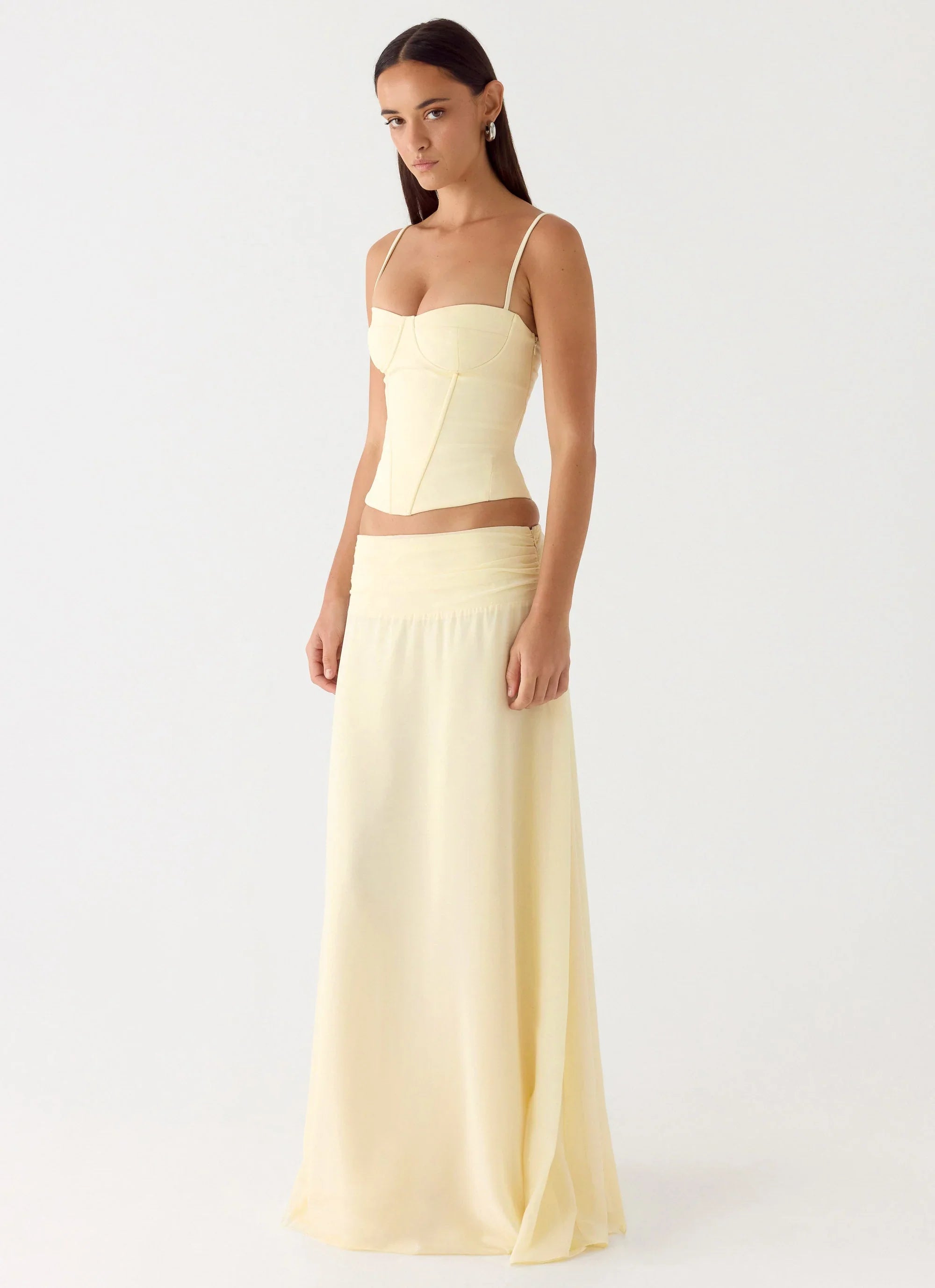 Natalya Maxi Skirt - Yellow