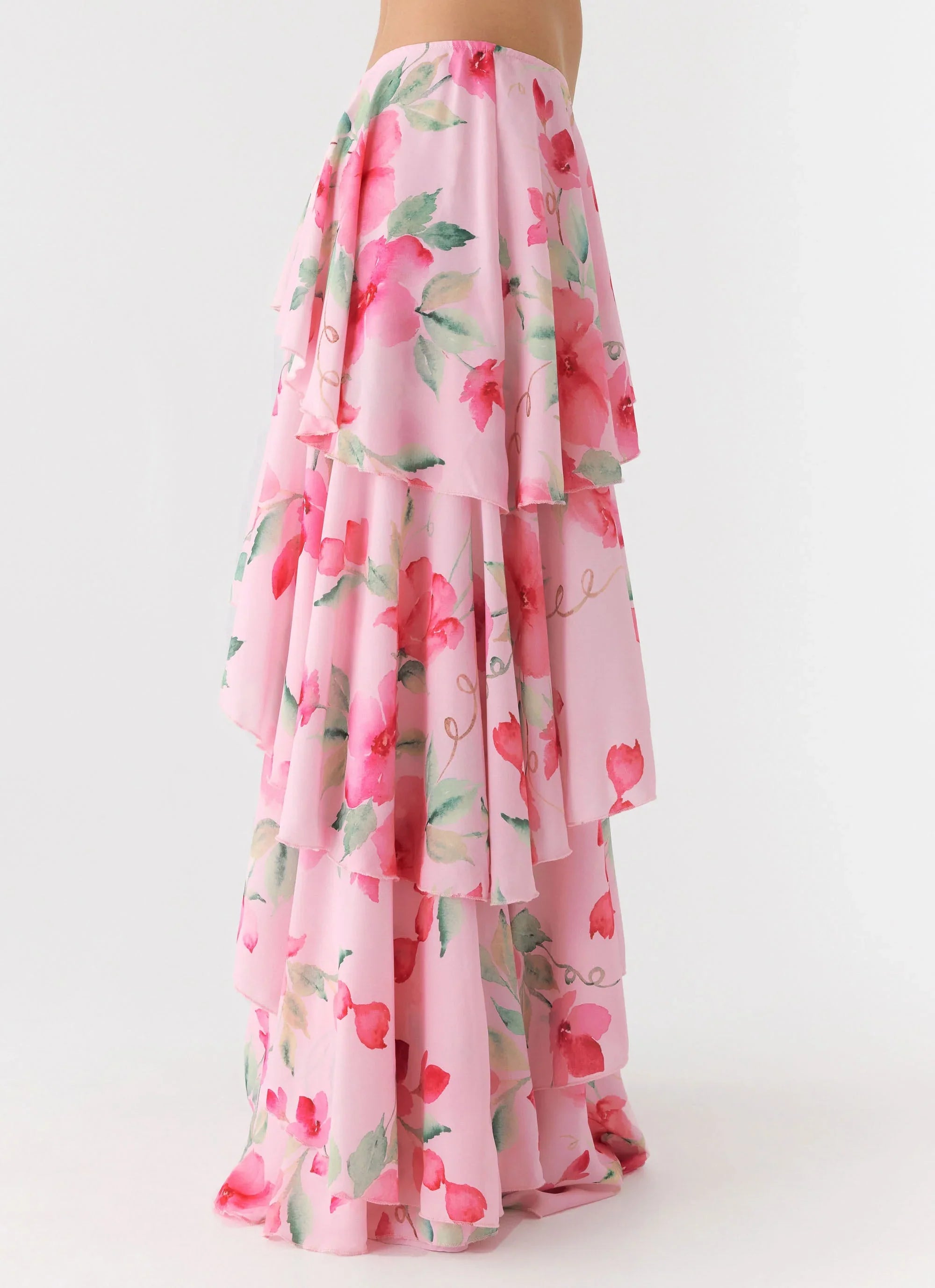 Melody Remedy Tiered Maxi Skirt - Petal Soleil