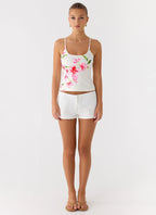 Garrix Bead Cami Top - Ivory Reef