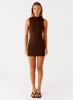 Reid Mini Dress - Dark Chocolate
