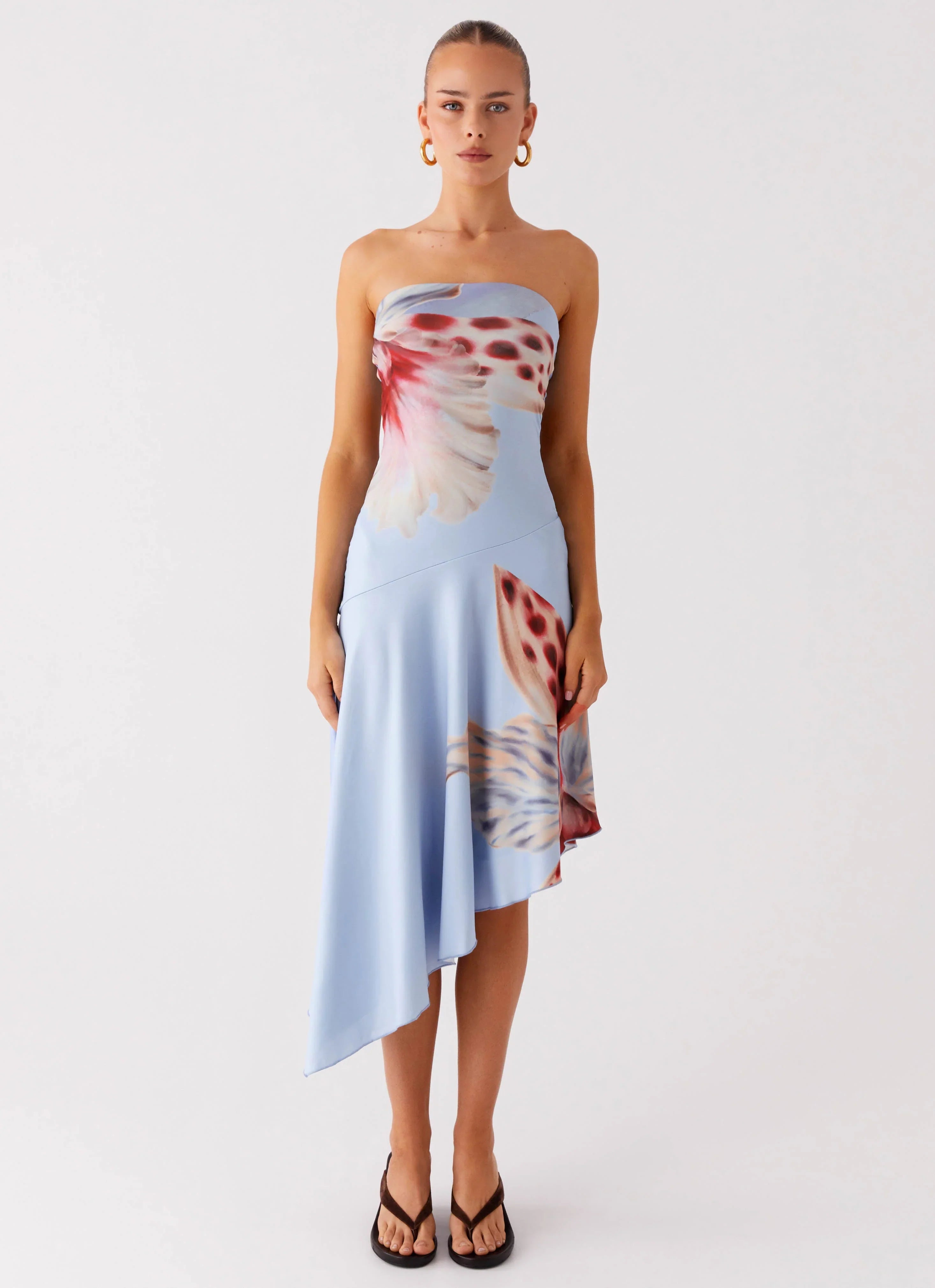 Juliana Midi Dress - Deep Sea Bloom