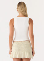 Ellia MinI Skirt - Ivory