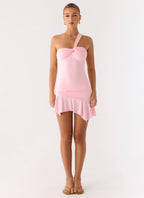Not Your Fan Cut Out Mini Dress - Pink
