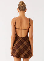 Radio Star Mini Dress - Plaid