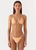 On The Go Bikini Bottoms - Orange Stripe