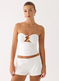 Doja Strapless Top - White