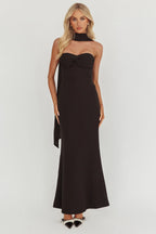 Of The Night Twist Bust Maxi Dress Black