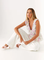 Layne Top - Vintage Floral