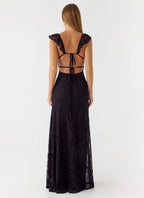 Giulia Lace Maxi Dress - Black