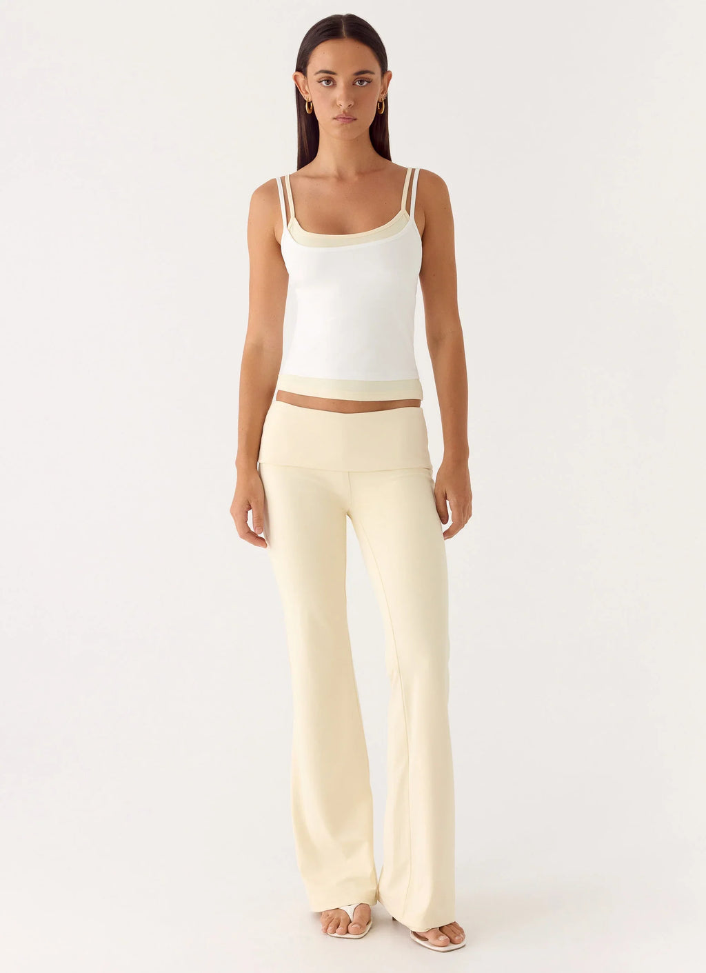 Renae Low Rise Pants - Baby Yellow