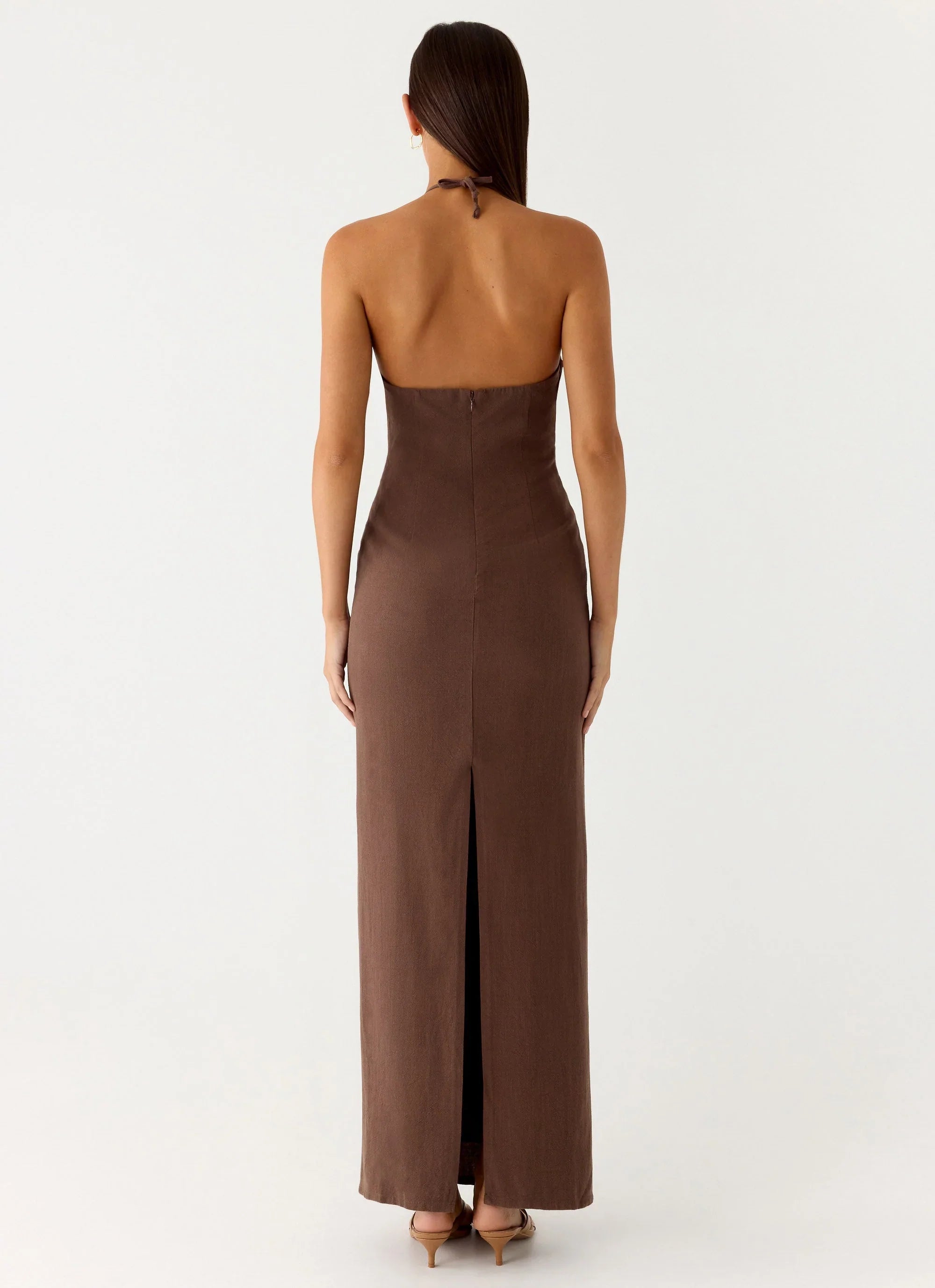 Bloomers Maxi Dress - Brown