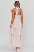 Shaya Tiered Ruffle Maxi Dress Pink