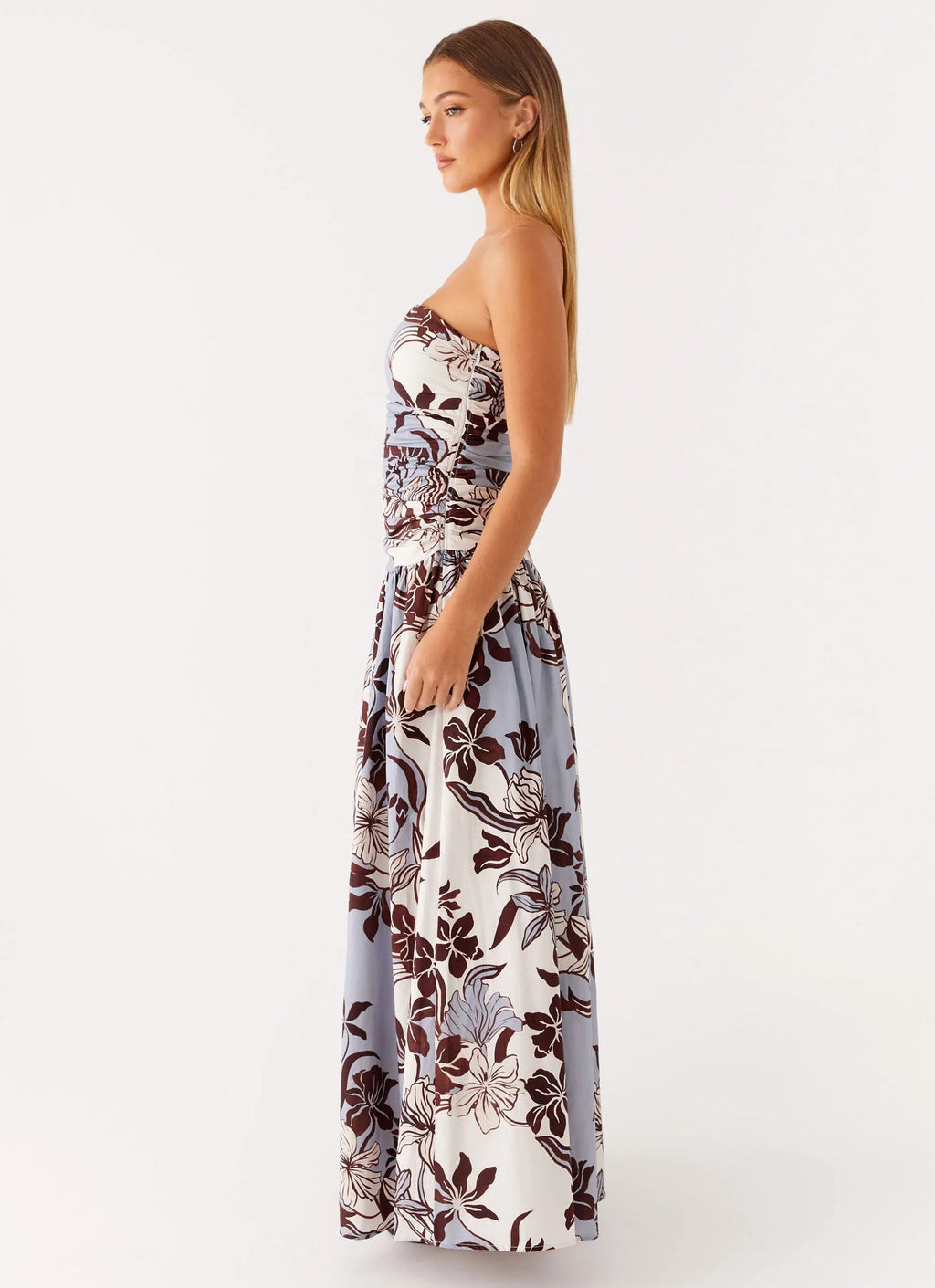 Carmel Maxi Dress - Bluewood Blossom