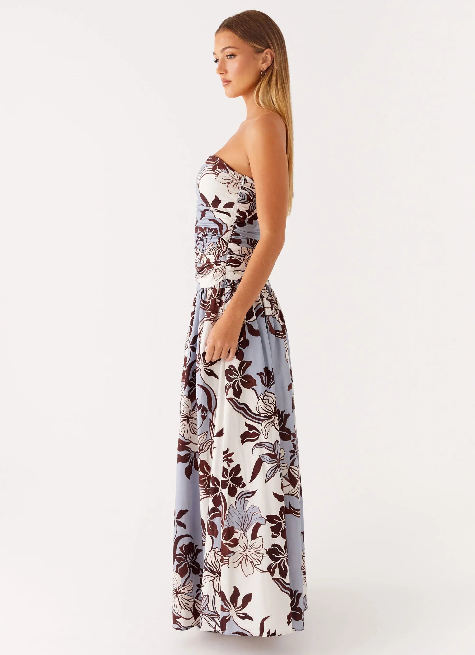 Carmel Maxi Dress - Bluewood Blossom
