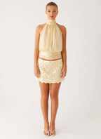 Movie Star Mini Skirt - Yellow
