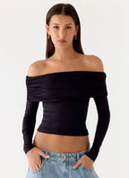 Better Now Long Sleeve Top - Black