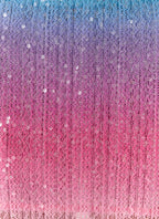 One More Time Sequin Knit Mini Skirt - Disco Ombre