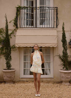 Willow Chiffon Mini Dress - Spring Meadow