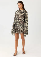 Elisana Mini Dress - Zebra