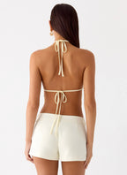 Viona Halter Top - Yellow