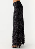 Moodlight Maxi Skirt - Black