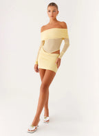 No Doubt Mini Dress - Yellow