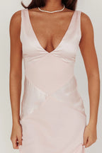 Soul Fire V-Neck Maxi Dress Blush