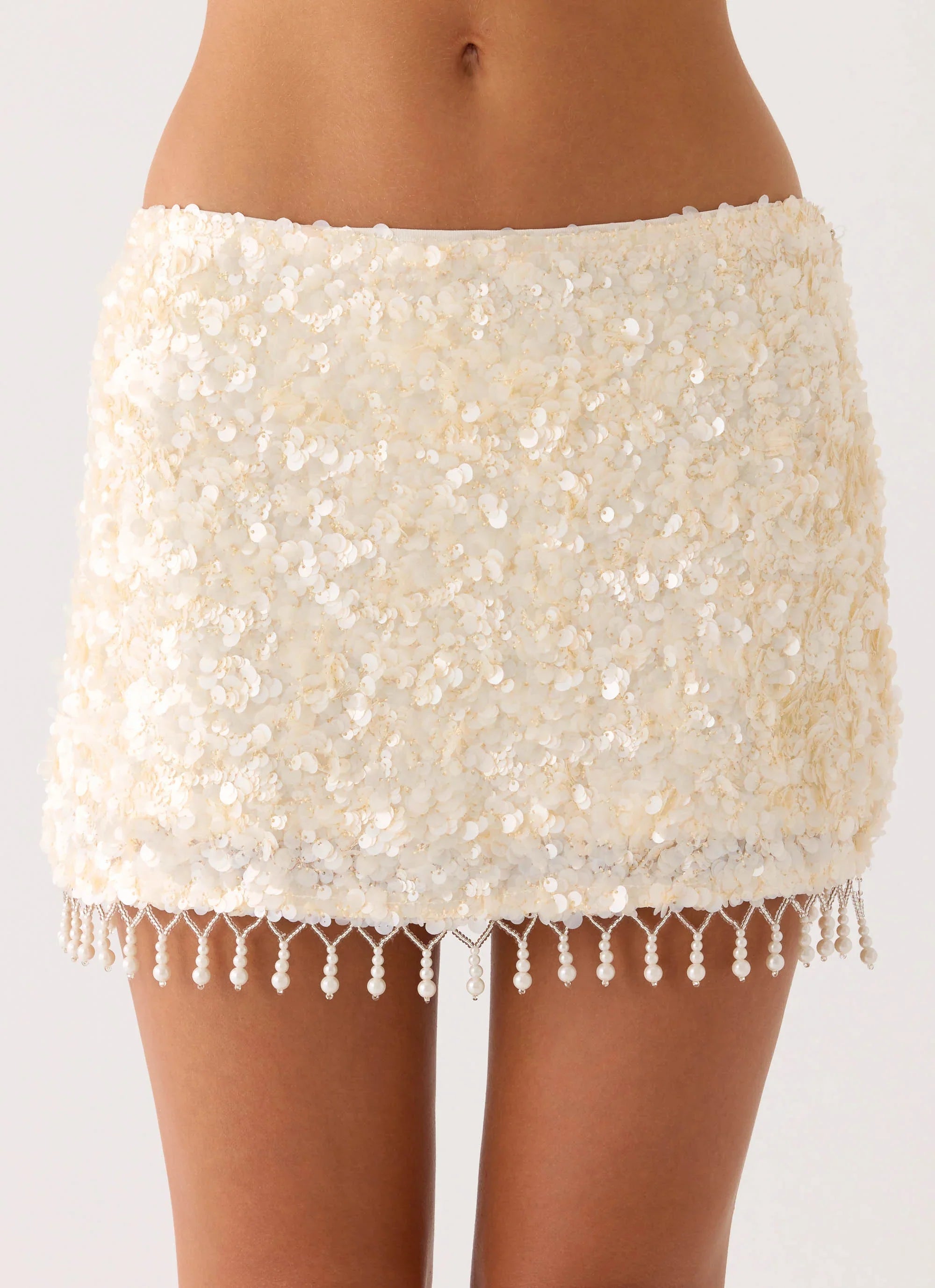 Moonlight Muse Mini Skirt - Ivory