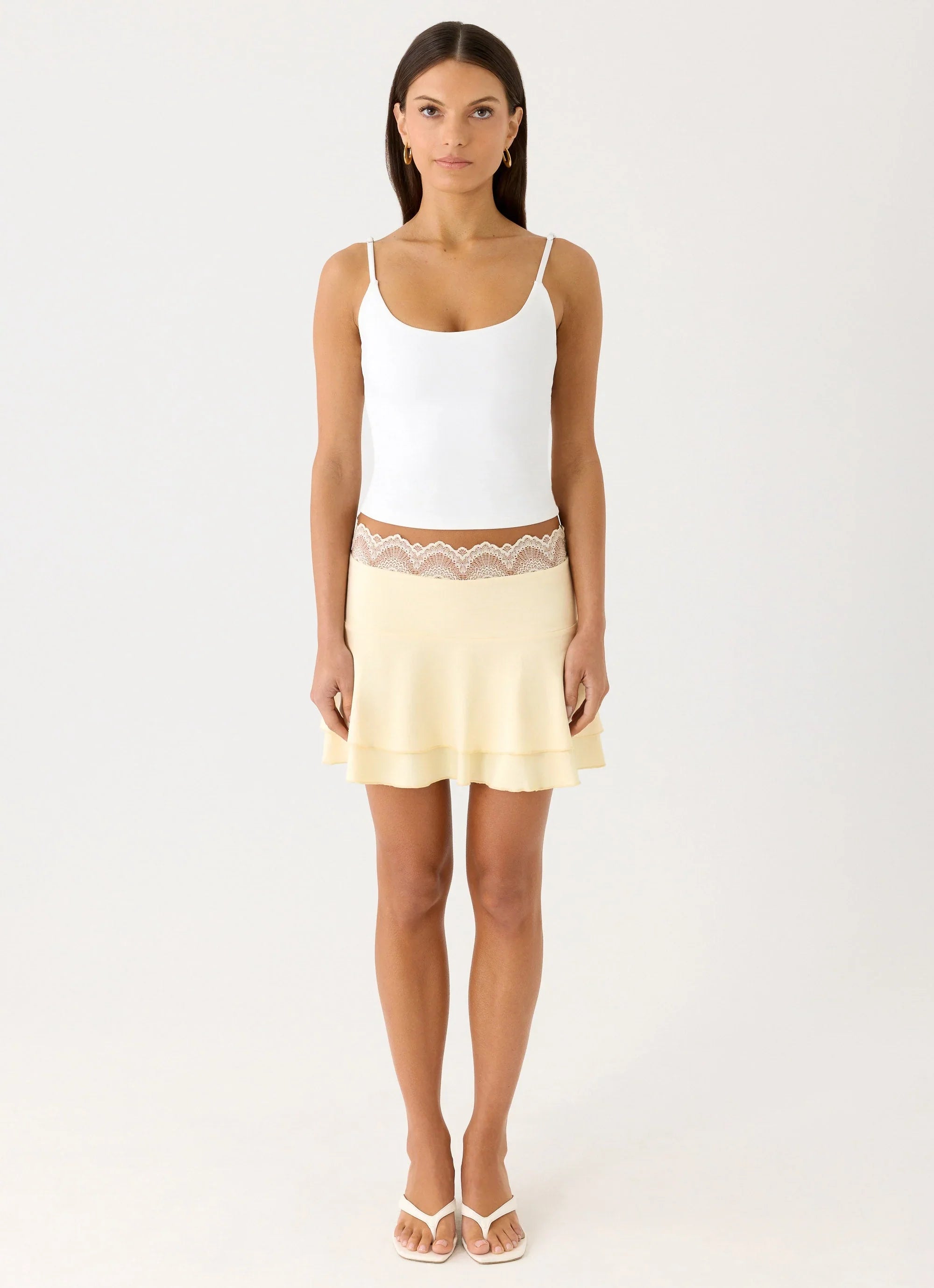 Aleenah Mini Skirt - Yellow