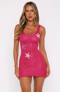 Gen Z Love Sequin Knit Mini Dress Pink