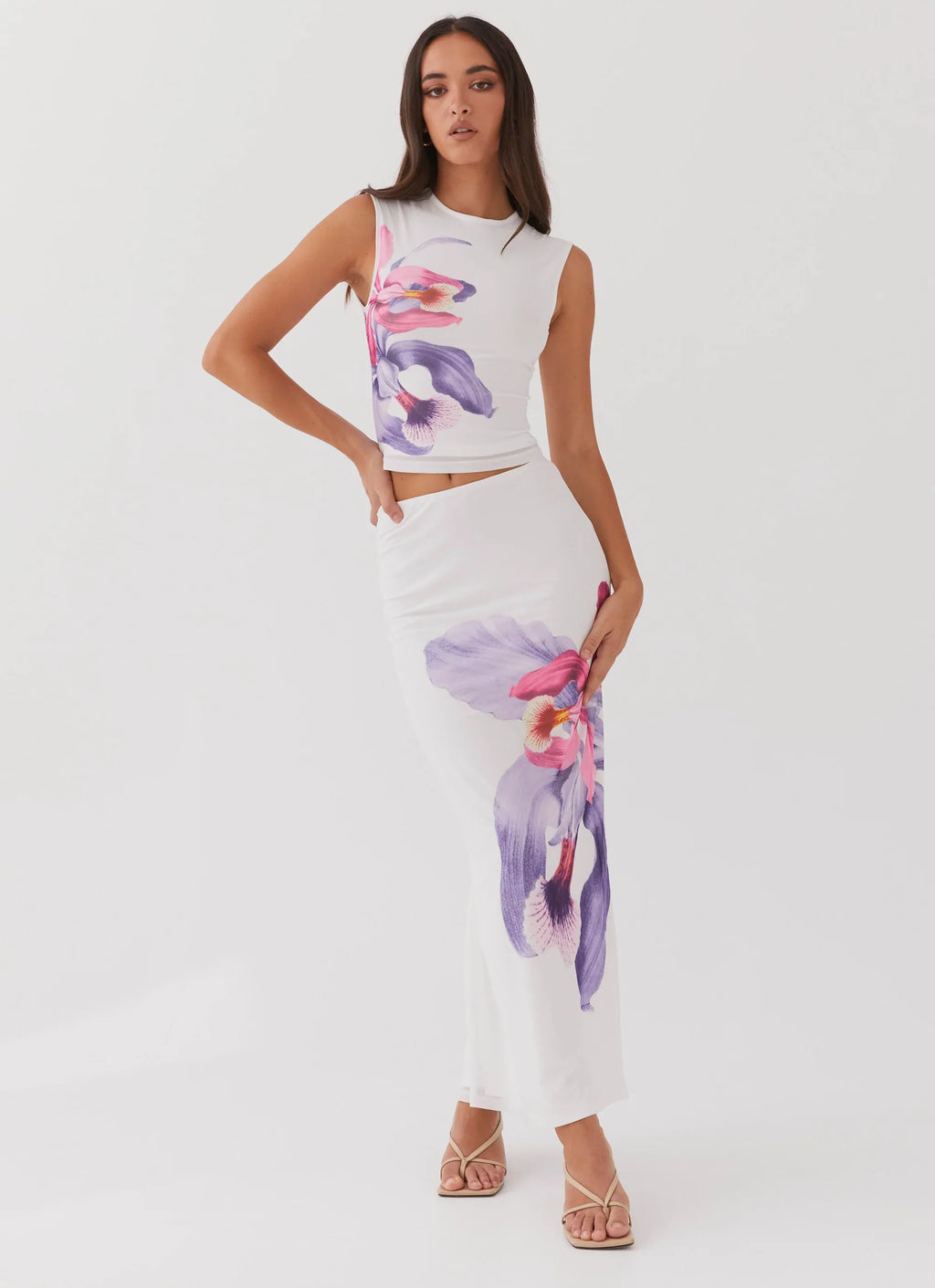 Waiting For Dawn Mesh Top - White