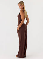 Hard To Tame Stretch Sweatpants - Chocolate
