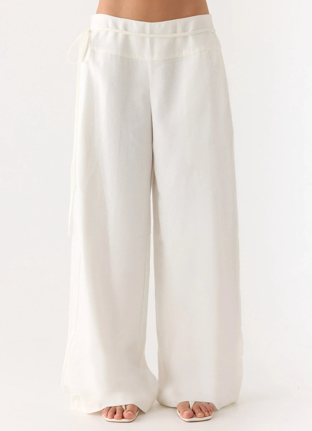 Isobel Linen Pants - White
