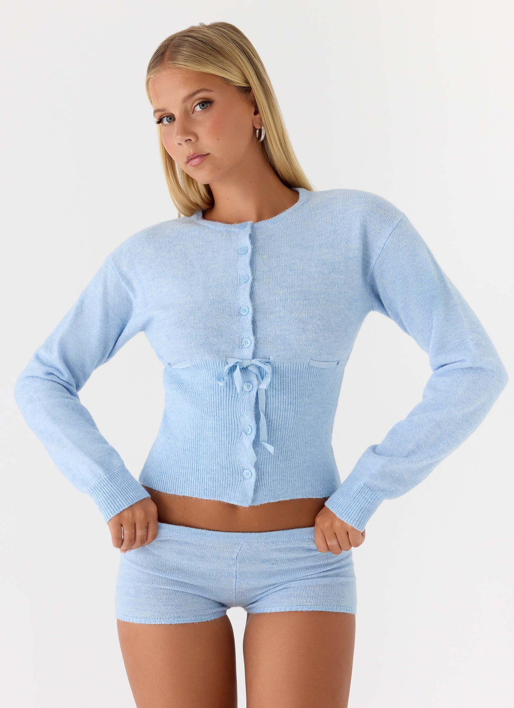 Evianna Mini Shorts - Blue