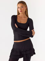 Skyler Mini Skort - Black