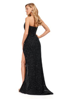 Ashley Lauren 11238 Corset Bustier Gown Wrap Skirt Evening Prom Dress
