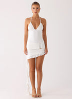 Keep A Beat Mini Dress - Ivory