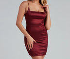 Dirty Martini Satin Mini Dress