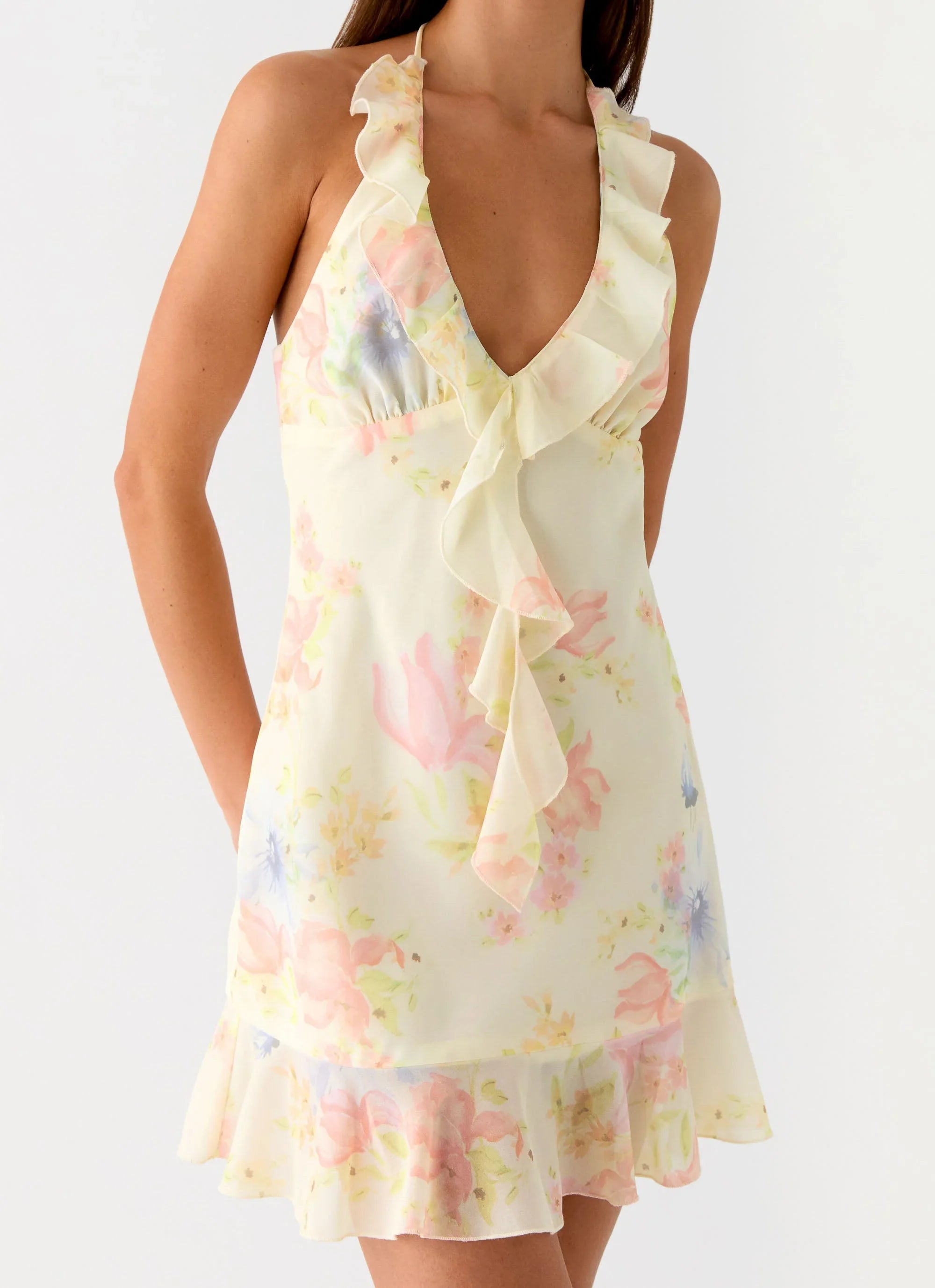 Log In Mini Dress - Spring Meadow