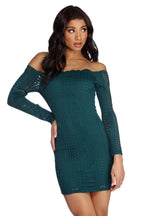 Crocheted With Love Off Shoulder Dress