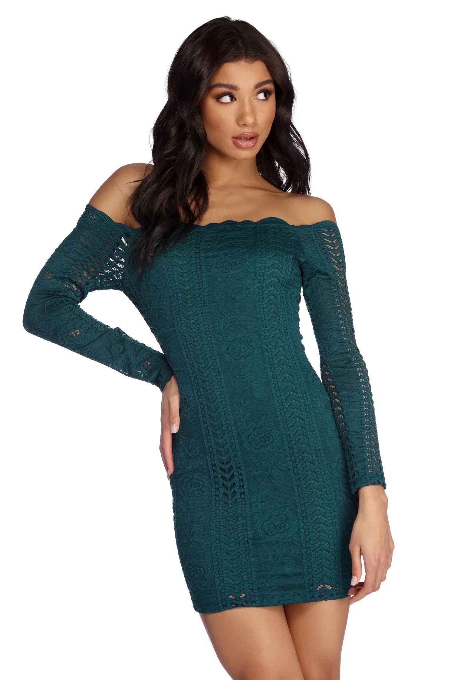 Crocheted With Love Off Shoulder Dress