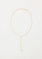 Silhouette Pearl Necklace - Gold