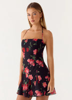 Nikyta Mini Dress - Midnight Bloom