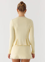 Get No Sleep Mini Skort - Butter Yellow