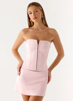 All My Ladies Low Rise Mini Skirt - Petal Pink